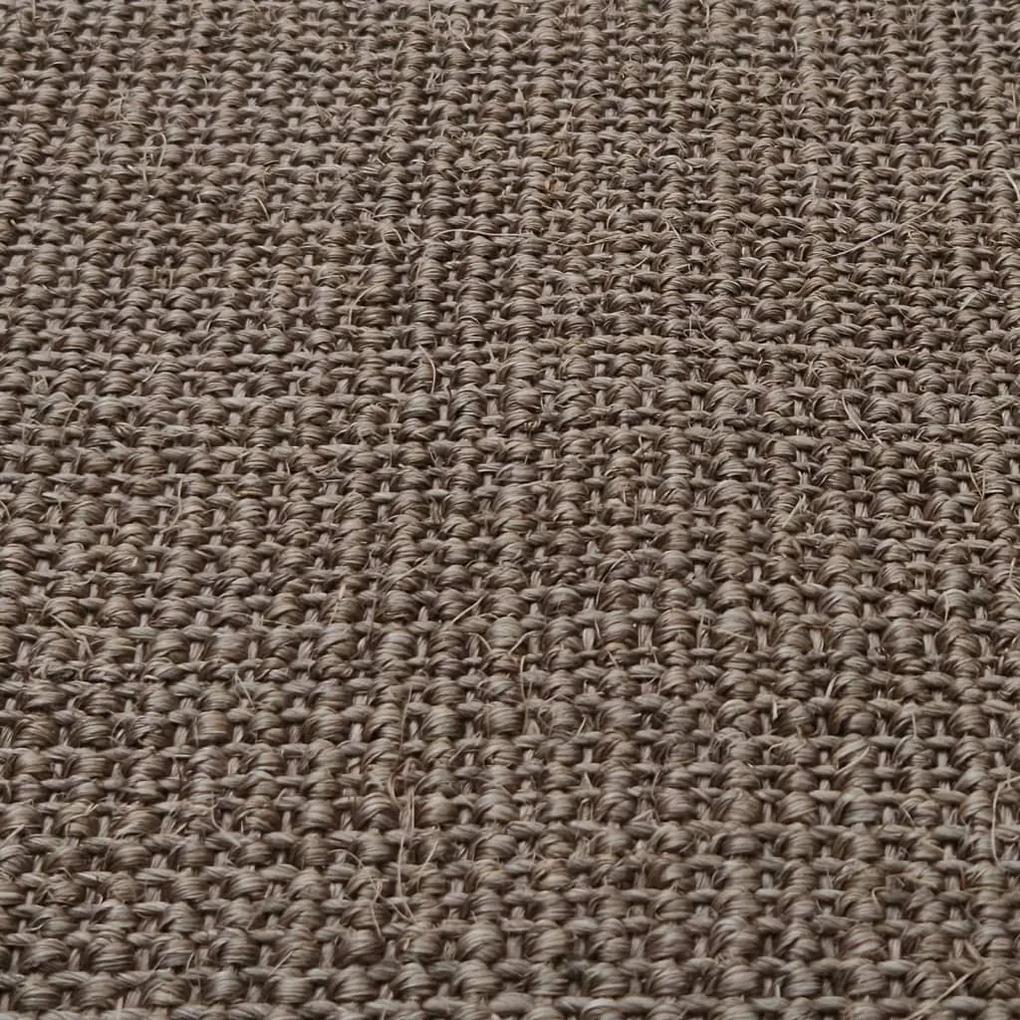 Tappeto in sisal per tiragraffi marrone 80x250 cm