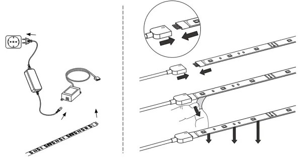 Eglo 32733 - Striscia LED RGB 5m STRIPE-C LED-RGB/19W/230V