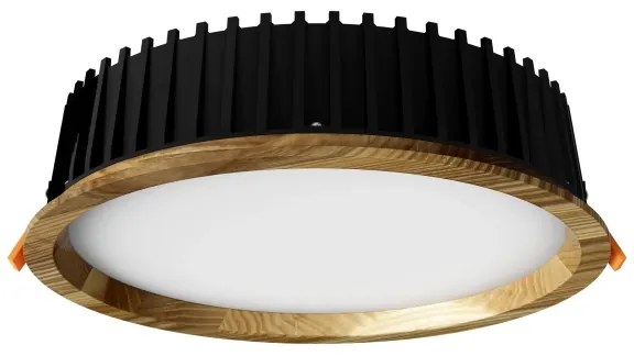 APLED - Lampada LED RONDO WOODLINE LED/18W/230V 4000K diametro 26 cm cenere legno solido