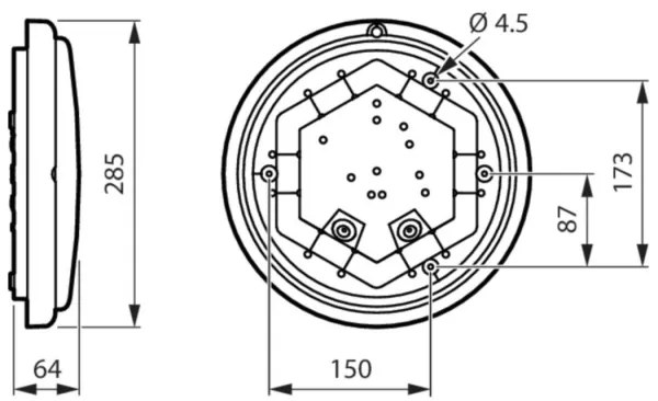 Philips - Applique LED per bagno LEDINAIRE LED/11W/230V 3000K IP65