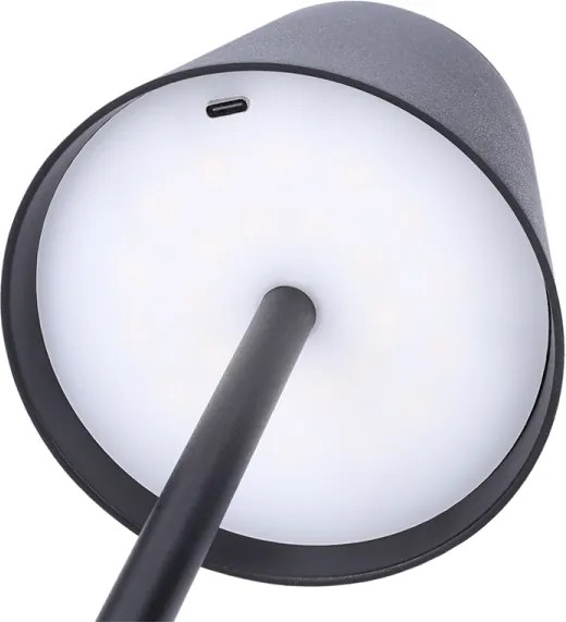 Solight WO69-B - Lampada da tavolo LED ricaricabile dimmerabile a sfioramento LUCCA LED/3,7V 2000 mAh nera