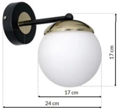 Applique SPARTA 1xE14/40W/230V