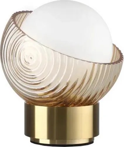 Ideal Lux - Lampada LED da tavolo BLOOM 1xG9/3W/230V oro/beige fumé