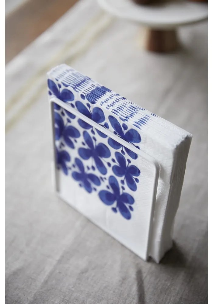 Portatovaglioli bianco con legno di faggio Yamazaki Tosca Tower - YAMAZAKI