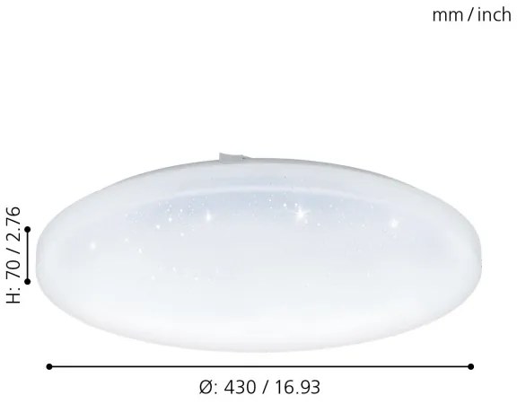 Eglo 97879 - Plafoniera LED FRANIA-S LED/33,5W/230V