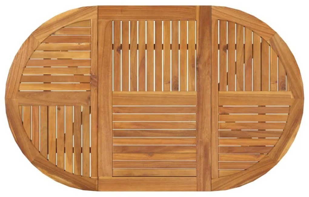 Tavolo da giardino 150x90x75 cm legno massello di acacia