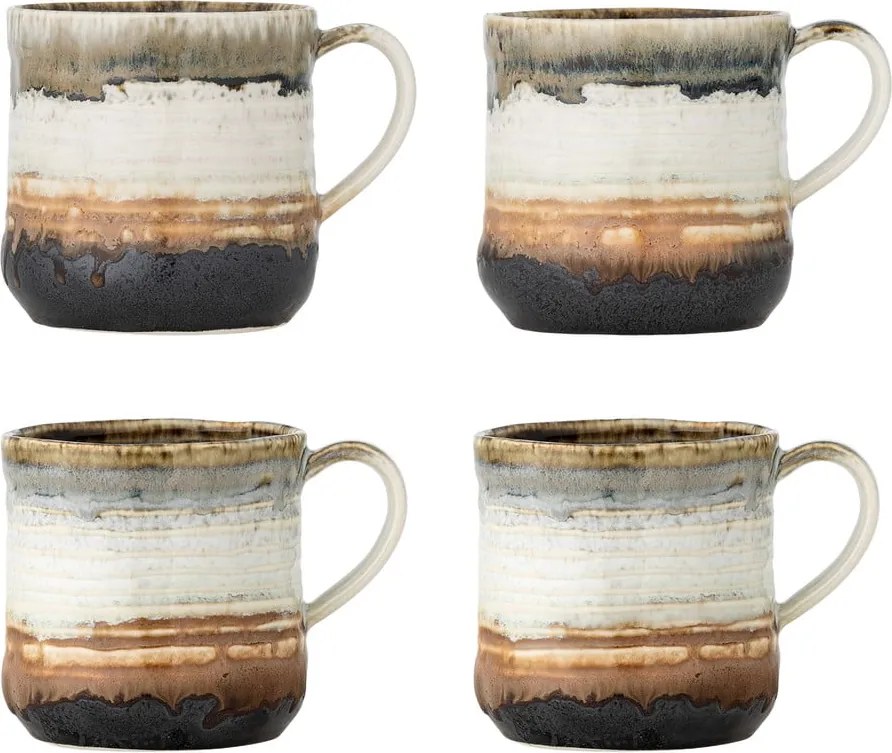 Tazze in set in gres 4 pz 380 ml Deana – Bloomingville