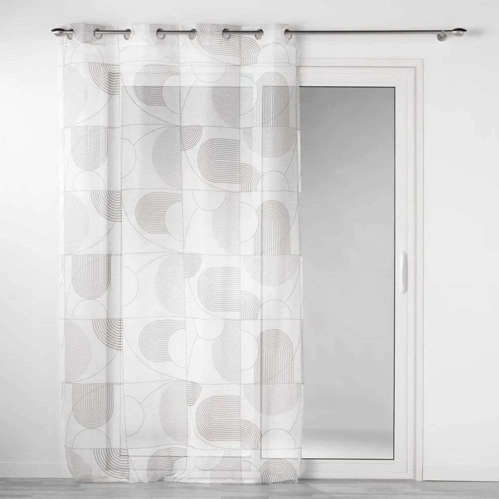 Tenda in voile bianco 140x280 cm Esquisse - douceur d'intérieur