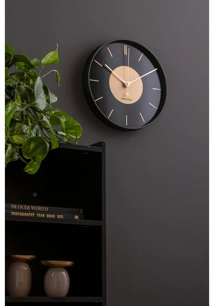Orologio da parete ø 35 cm Gold Disc - Karlsson