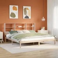 Letto Libreria senza Materasso 180x200 cm in Legno di Pino 3321593