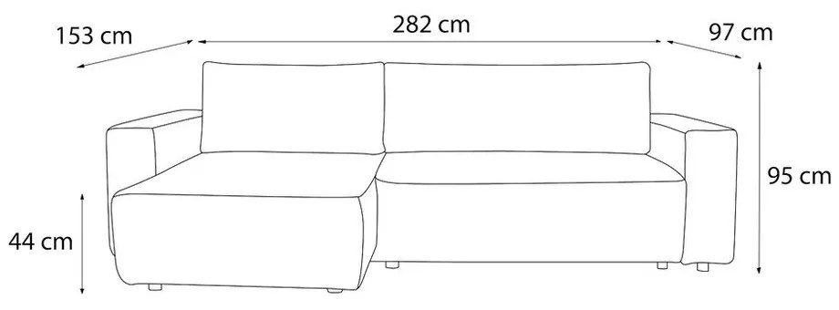 Divano letto angolare beige (variabile) Nihad structural - Bobochic Paris