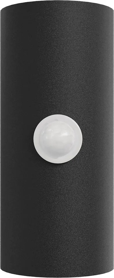 Applique Stondata 2xGU10 con Sensore di Movimento IP65 - Nera