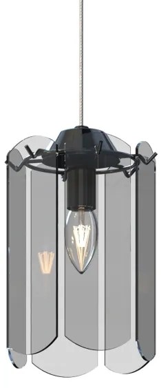 Zuma Line MD3523-1-EBCN - Lampadario a sospensione con filo NIRA 1xE14/40W/230V nero