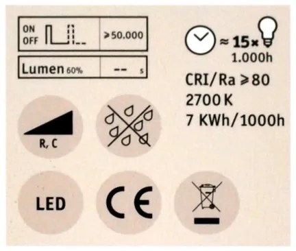 Lampadina LED per riflettore dimmerabile GU5,3/6,5W/12V 2700K - Paulmann 28757