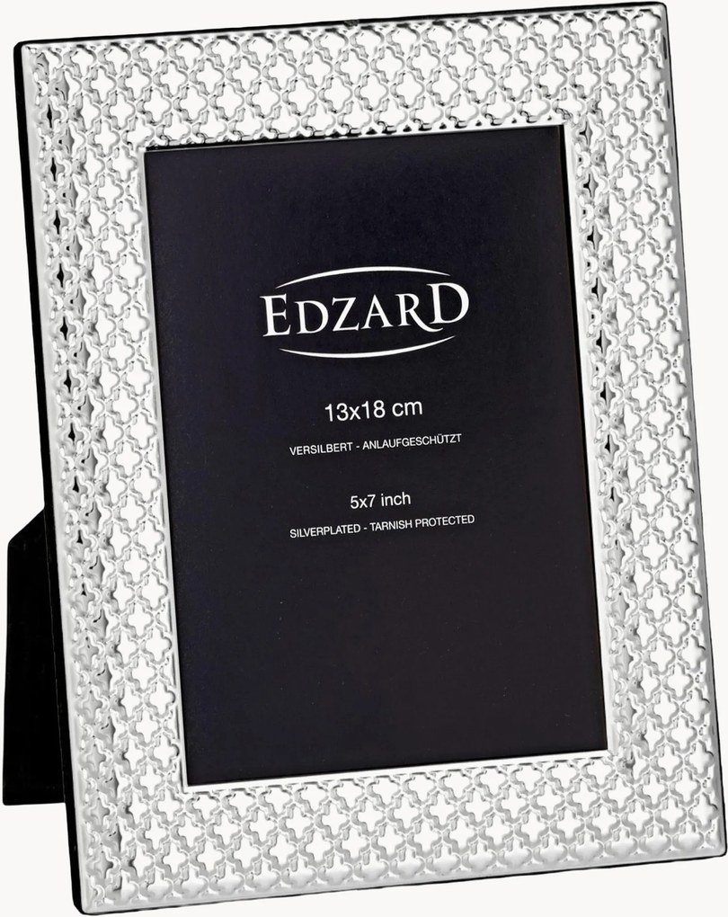 Cornice portafoto placcata in argento Ruggiano