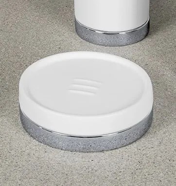 Colombo Nordic B5240 Porta Sapone da Appoggio in Ceramica Bianco Opaco cromo