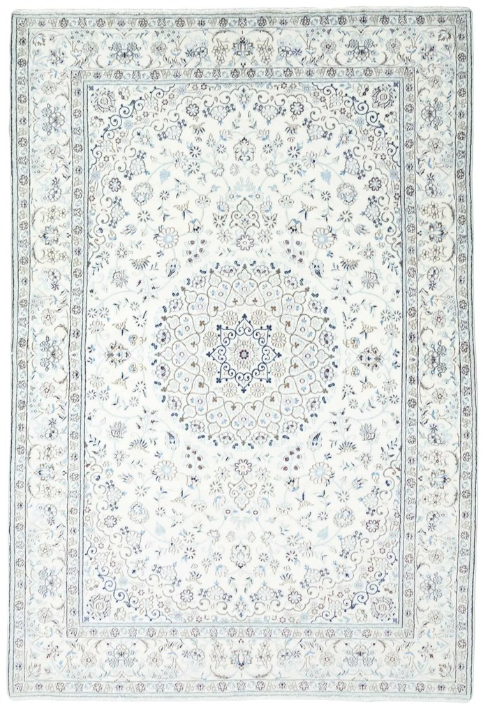 Nain Tappeto persiano 210x300 Beige (Iran) Annodato A Mano