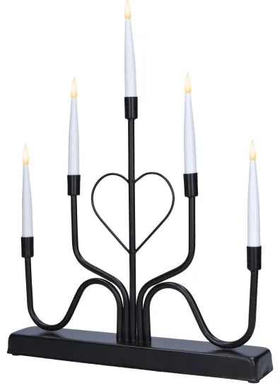 Brilagi - Portacandele natalizio LED/2xAA nero