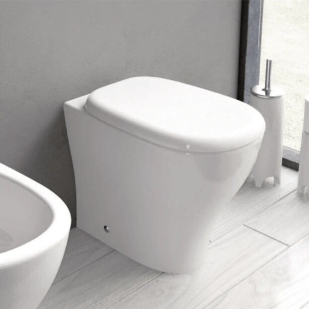 Wc a Terra Senza Brida The ArtCeram "Ten" Bianco Lucido