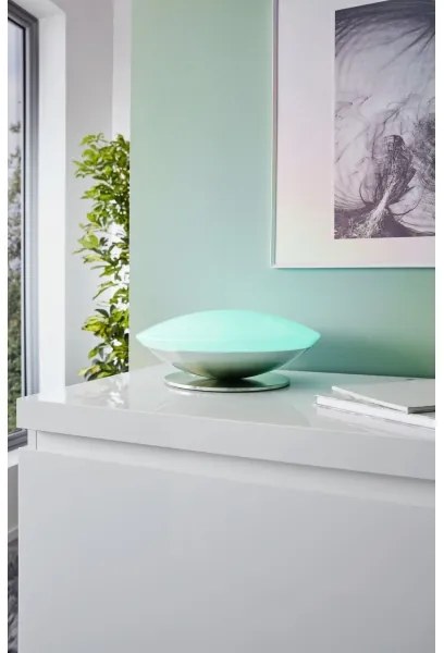 Eglo 33324 - Lampada da tavolo LED RGBW dimmerabile FRATTINA-C 1xLED/18W/230V cromo opaco