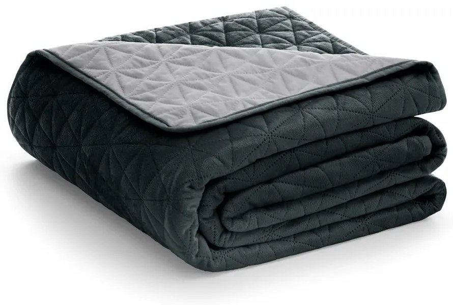 Copriletto grigio scuro Grafite, 220 x 240 cm Laila - AmeliaHome