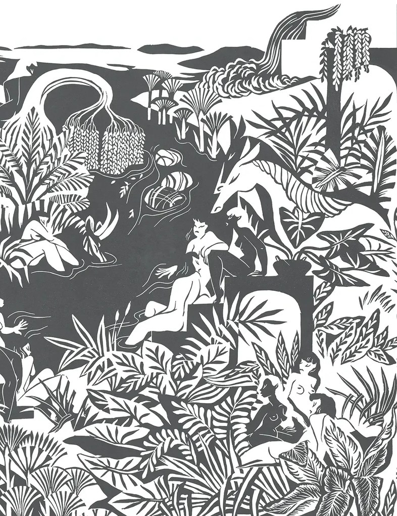 Isidore Leroy Carta da parati panoramica Eternelles Gris - B 4/5/6