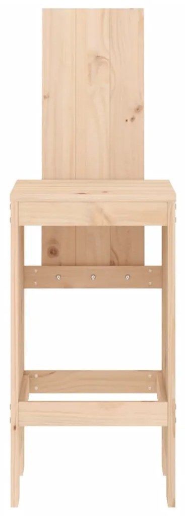 Sgabelli da bar 2 pz 40x42x120 cm in legno massello di pino