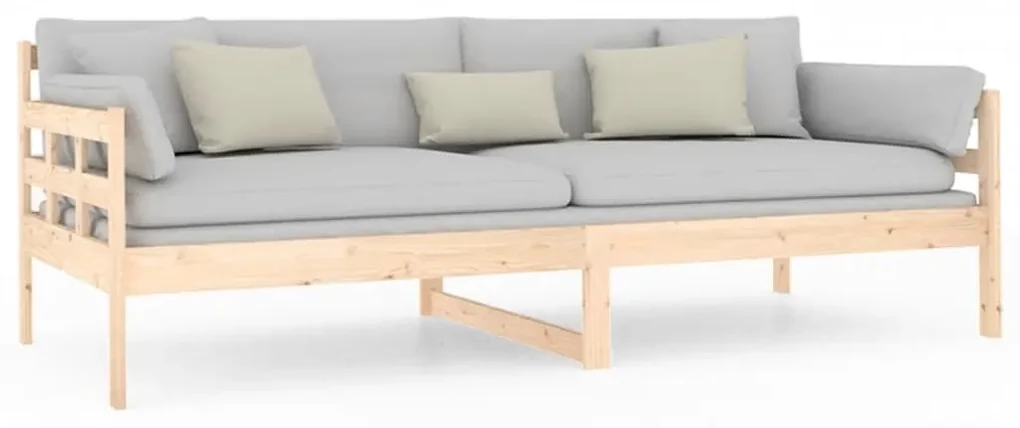 Dormeuse in legno massello di pino 90x200 cm