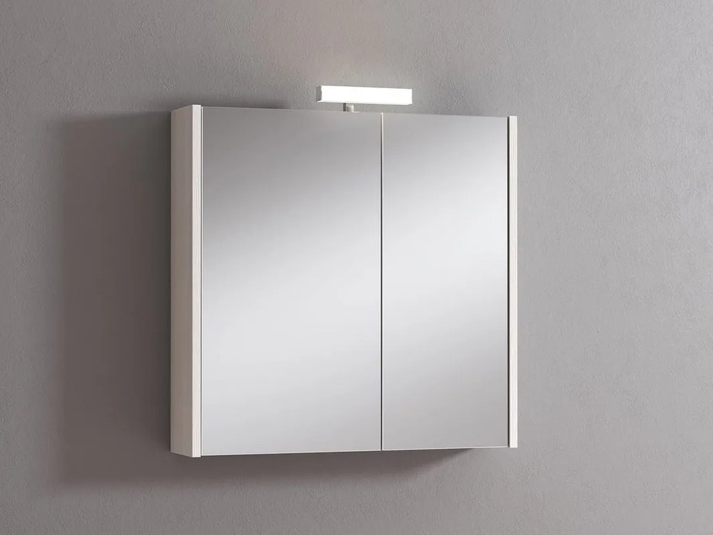 Pensile con luce Akira larice L 71.5 x H 70 x P 15.5 cm
