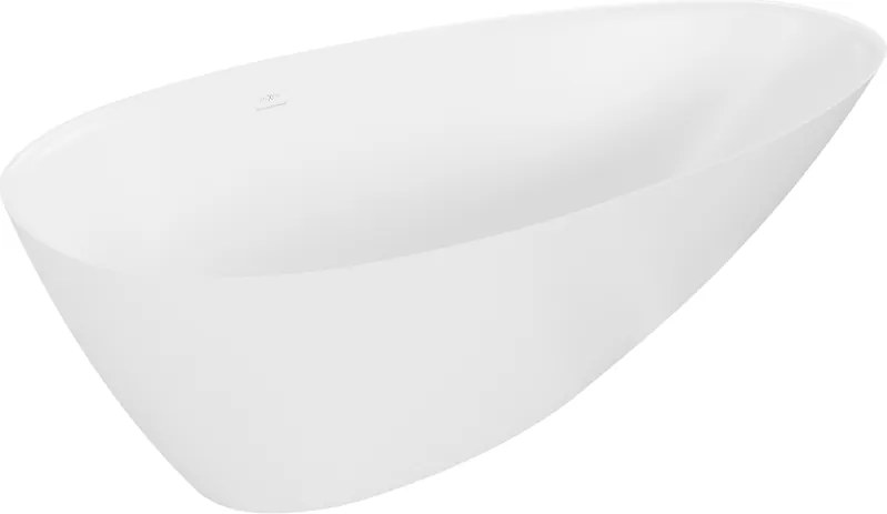 Mexen Milano vasca da bagno freestanding in conglomerato 170 x 86 cm, bianco opaco - 57301708500