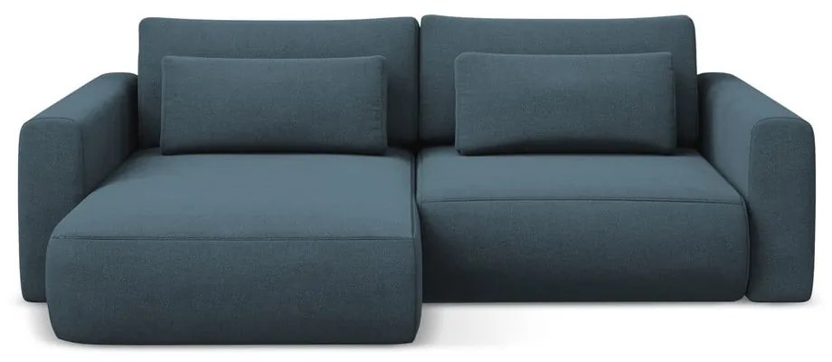 Divano angolare blu allungabile/con contenitore (con penisola a sinistra/con chaise lounge) Kapua – Makamii