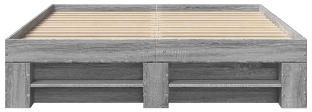 Giroletto grigio sonoma 140x190 cm in legno multistrato