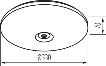 Kanlux 18123- Plafoniera LED con sensore di movimento FOGLER LED/17W/230V Ø 33 cm