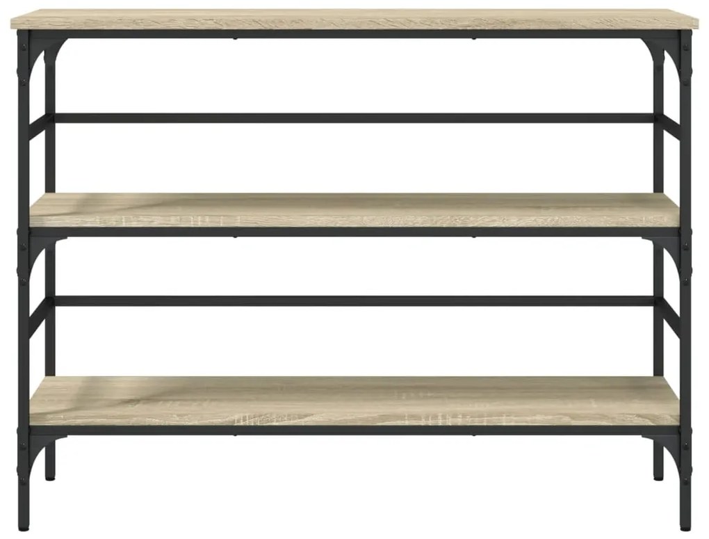 Tavolo consolle rovere sonoma 100x32x75 cm in legno multistrato
