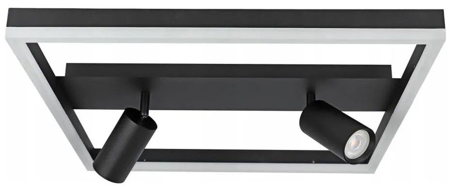 LED Plafoniera LED/38W/230V + 2xGU10/30W nera