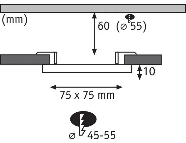Paulmann 92393 - LED/4,5W IP44 Lampada da incasso per bagno VARIFIT 230V