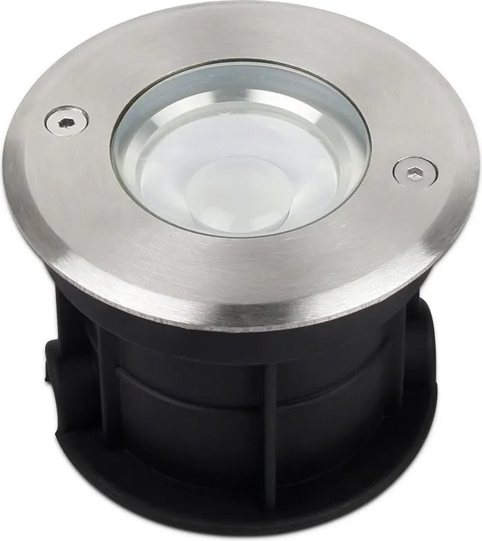 Faretto Segnapasso Interrato 5W RGB+CCT IP68 Acciaio INOX - Serie SYS Colore RGB+CCT