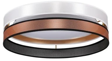 Duolla- Plafoniera LED ROLLER DUO SHINY LED/24W/230V diametro 45 cm bianco/rame