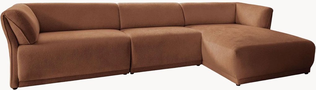 Divano angolare 6 posti in ciniglia Gatsby