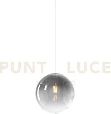 Sospensione 1 luce attacco e27 in vetro big eclipse d25cm fume roso...