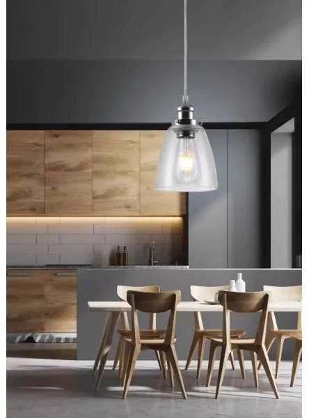 Lampadario a sospensione con filo VOICE 1xE27/40W/230V