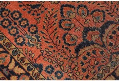 Antik Stilizzato Terracotta Blu Scuro Corsia 74x190 Cm