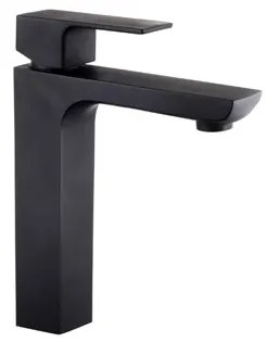 Miscelatore Lavabo Monocomando Nero Opaco Serie Elegant