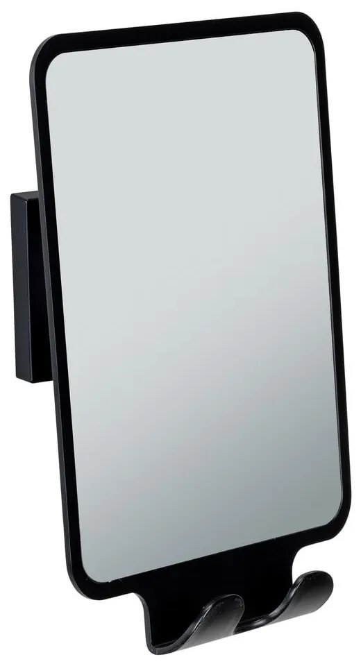 Specchio cosmetico con appendino 14x19,5 cm Quadro Black - Wenko
