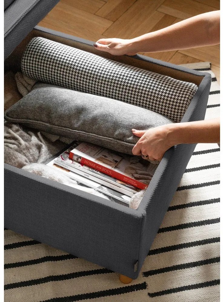 Poggiapiedi grigio scuro Simon - Miuform