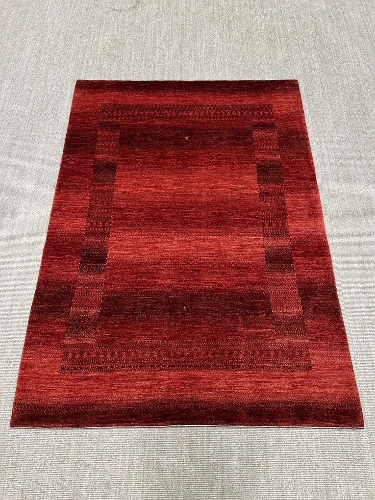 Loribaft Tappeto 170 x 240 Rosso (Iran) Annodato A Mano