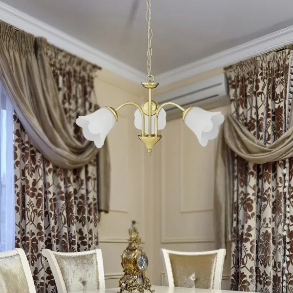 Rabalux 7233 - Lampadario a sospensione con catena RAFAELLA 3xE14/40W/230V