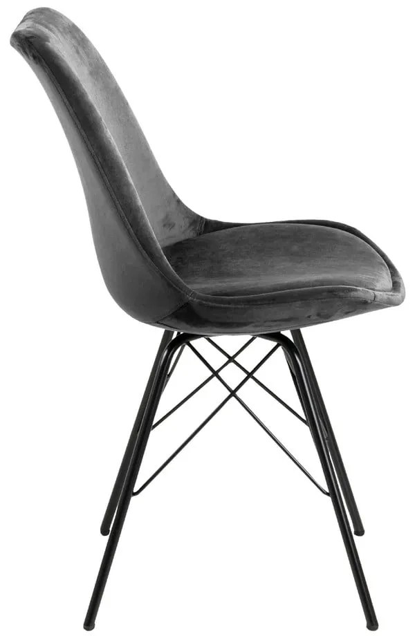 Sedia da pranzo nera e grigia Eris - Actona