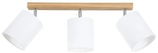 Spot-Light 56744374 - Faretto APRILLIA 3xE27/25W/230V rovere bianco