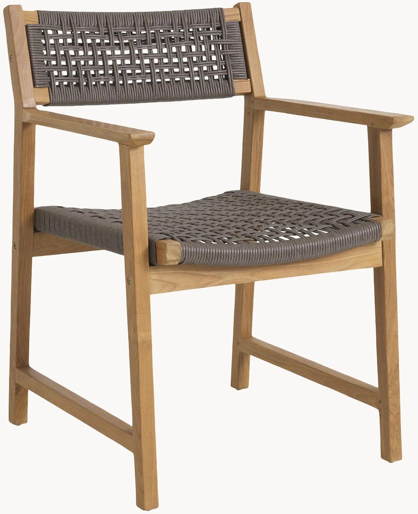 Set di 2 poltroncine da giardino in legno di teak Cancun